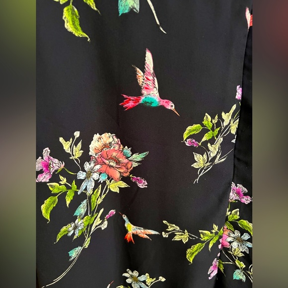 Oasis floral bird print midi dress US 8/UK 12. - Picture 9 of 9